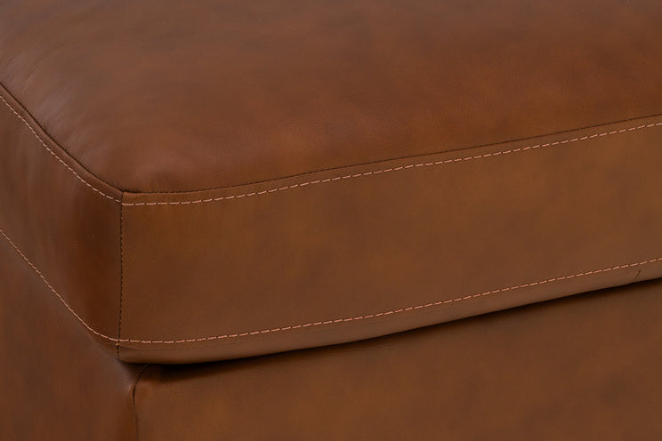 Henry Leather Ottoman